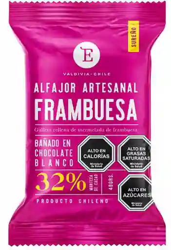 Entrelagos Alfajor Frambuesa Blanco