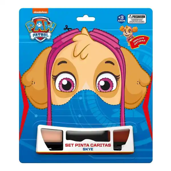 Paw Patrol Pinta Carita Skye Con Antifaz