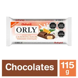 Orly Chocolate Relleno Sabor a Chirimoya Alegre