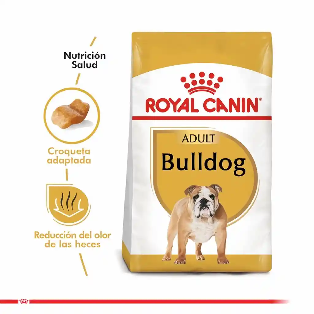 Royal Canin Alimento Para Perro Seco Adulto Bulldog Adult