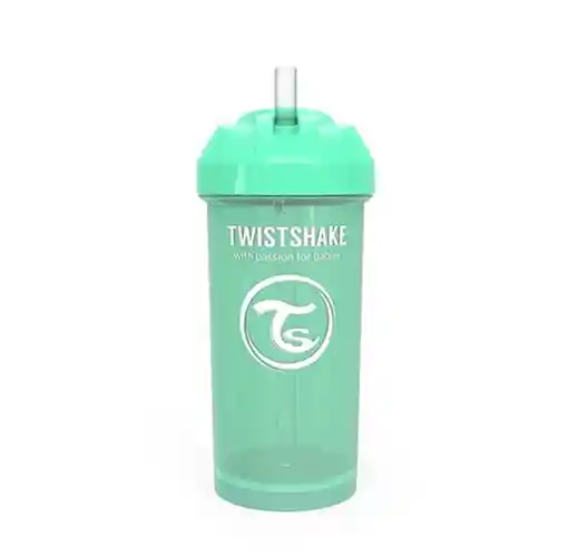 Twistshake Vaso Cup Con Bombillas Verde