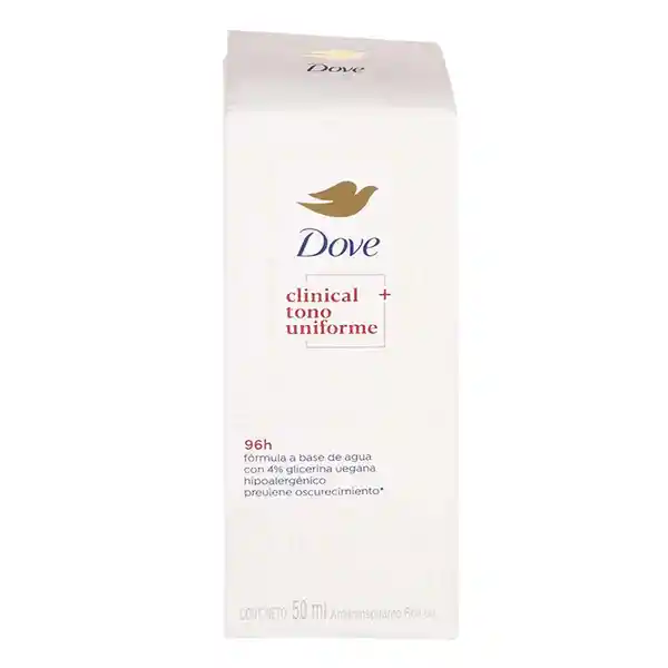 Antitranspirante Roll On Dove Clinical + Tono Uniforme 50 mL