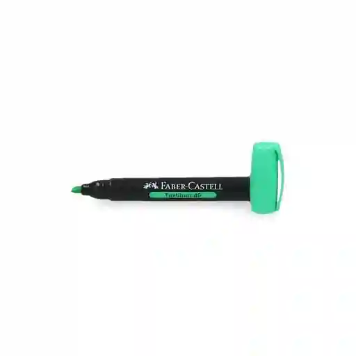Faber Castell Destacador Escritorio Punta Biselada Verde