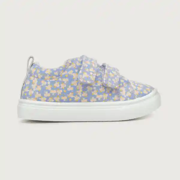 Zapatillas Urbana Lona Doble Velcro Denim Niña Talla 21 Opaline