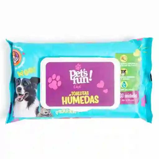 Pets Fun Toalla Húmeda Mascotas