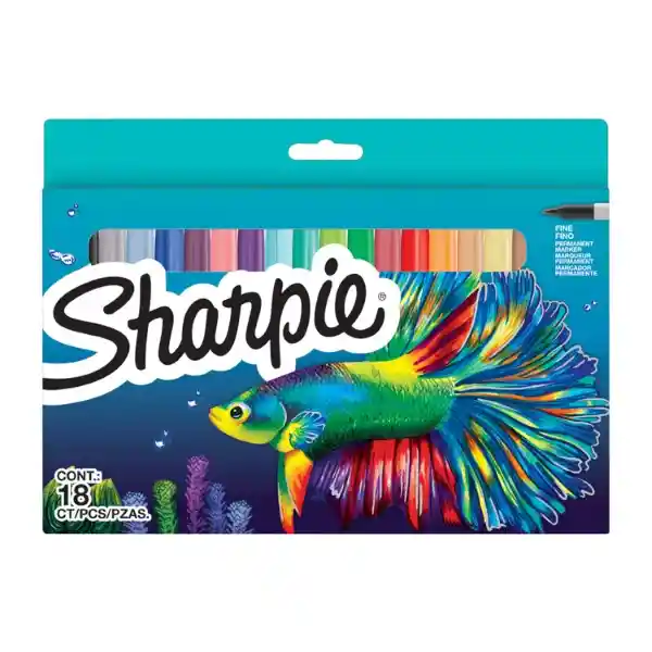 Sharpie Marcador Permanente Pez Color