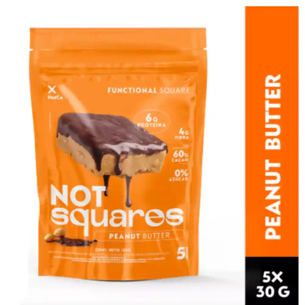 Not Snack Square Peanut 30gr-5 Un