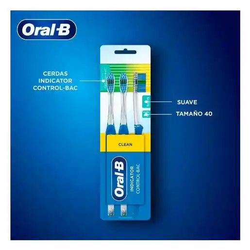 Oral-B Cepillos Dentales Pro-Salud Indicator Antibacterial