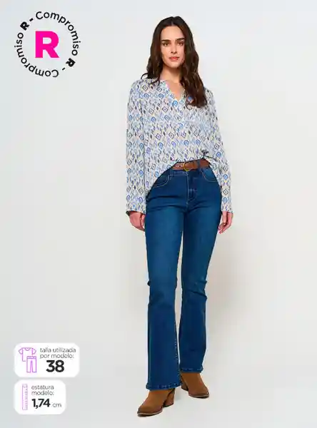 Jeans Mujer Tatienne Flare Talla 40