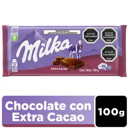 Milka Barra de Chocolate Extra Cacao