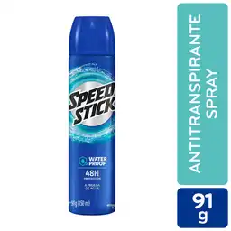 Desodorante Antitranspirante Spray Speed Waterproof Fresh 91 g