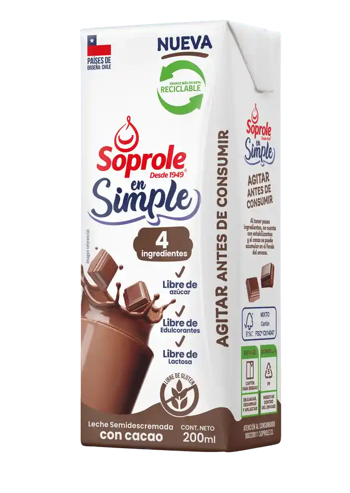 Soprole Leche Cacao Simple