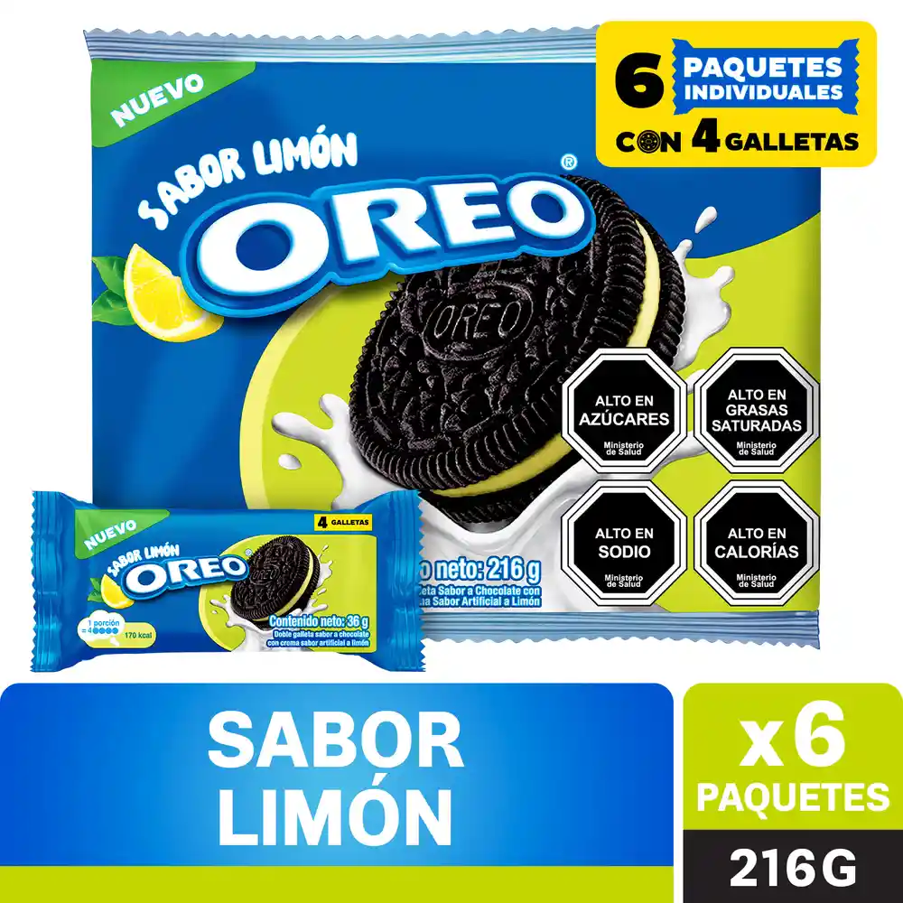 Galletas Oreo Sabor Limã³n Sixpack