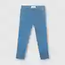 Jegging De Bebé Clásica Niña Azul Talla 6/9m