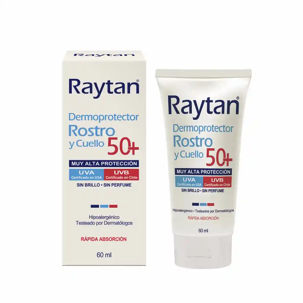 Raytan Dermoprotector Rostro y Cuello SPF 50+ 