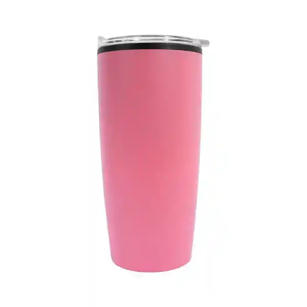 Miniso Vaso de Acero Inoxidable Para Coche Rosa 500 mL