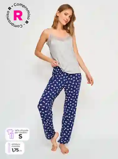 Marquis Pijama Sin Manga Jog Grmel Talla M Fb V25