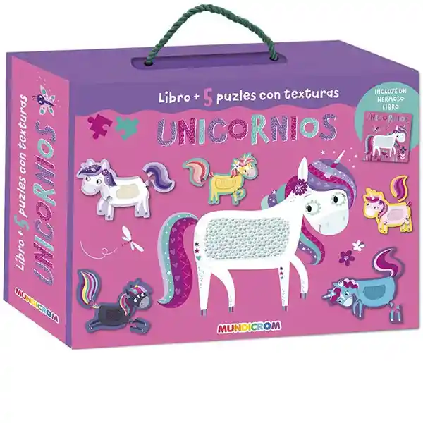 Mundicrom Puzle Unicornios Libro Con Textura