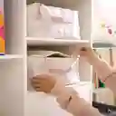 Organizador de Tela Con Cierre Rosa 35 x 35 x 16 cm