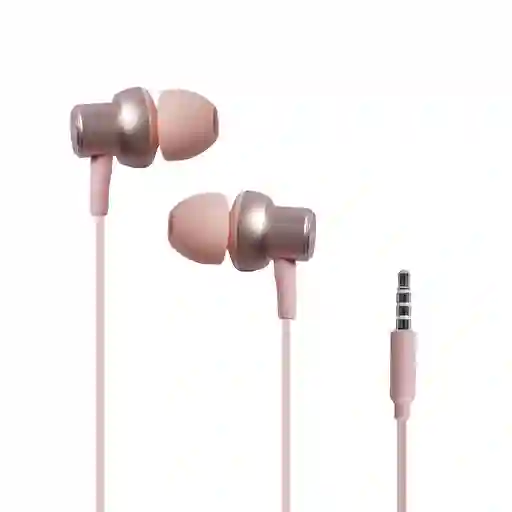 Miniso Audífonos Metalicos Stereo R3 Rosa