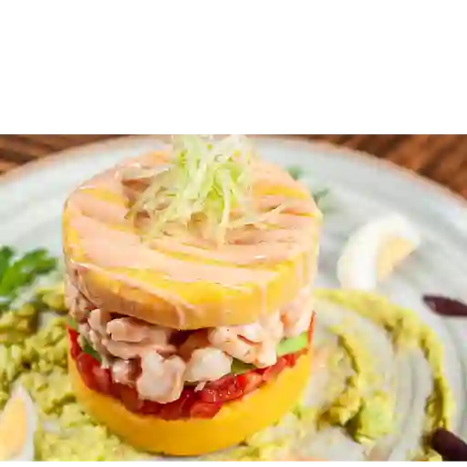 Causa rellena camarón