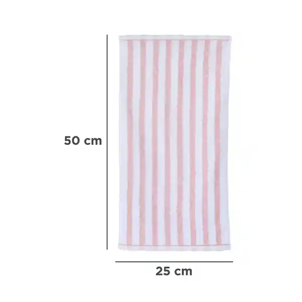 Toalla Para Manos Rosa y blanco Miniso