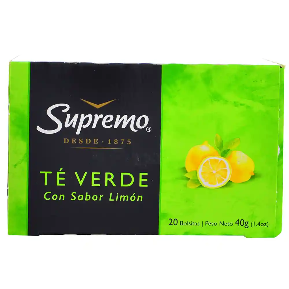 Supremo Te Verde Con Limon