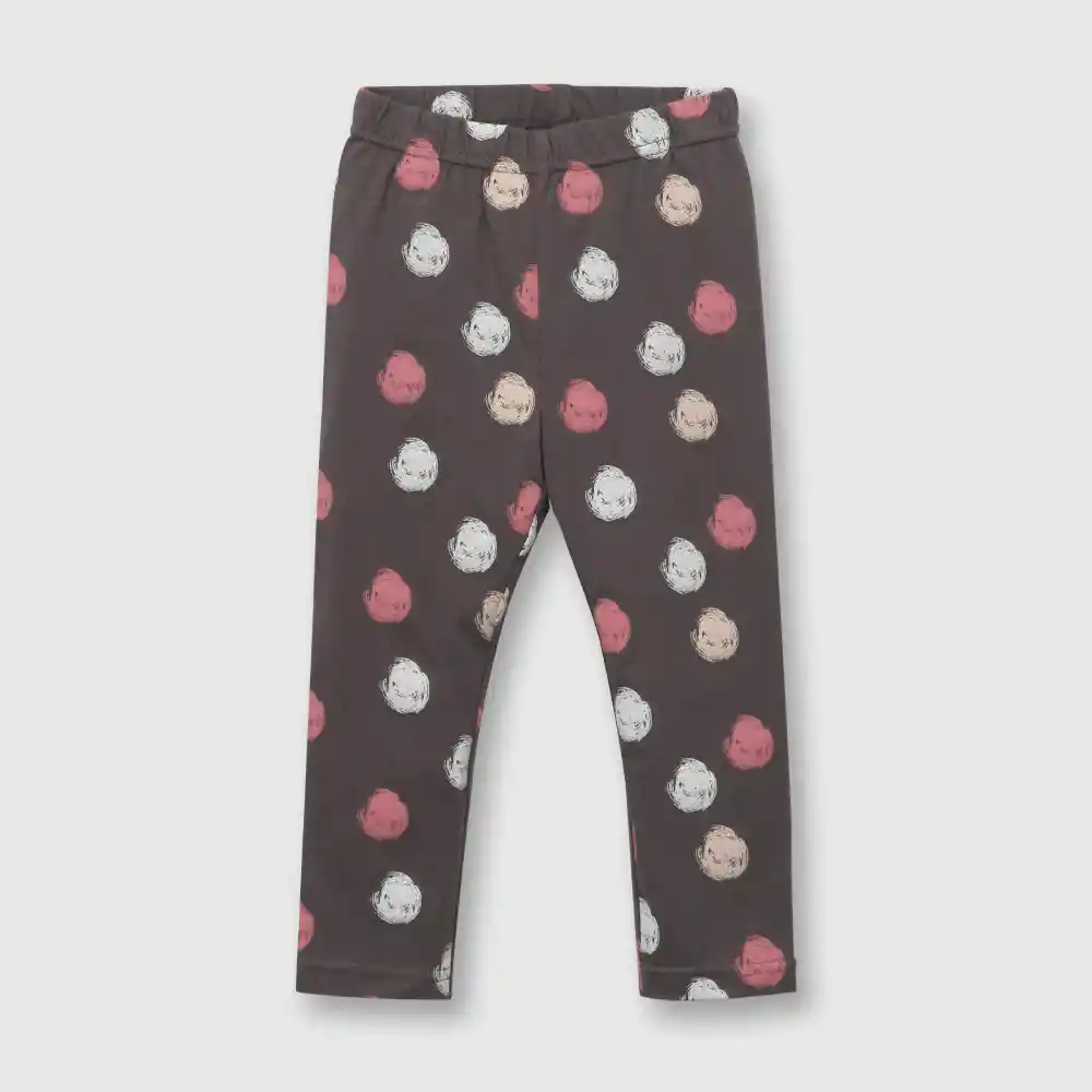 Pantalón Manchas Para Bebé Gris Talla 3/6 Meses