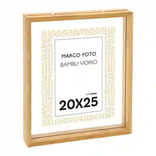Casaideas Marco Madera Vidrio 20 x 25 Diseño 0001