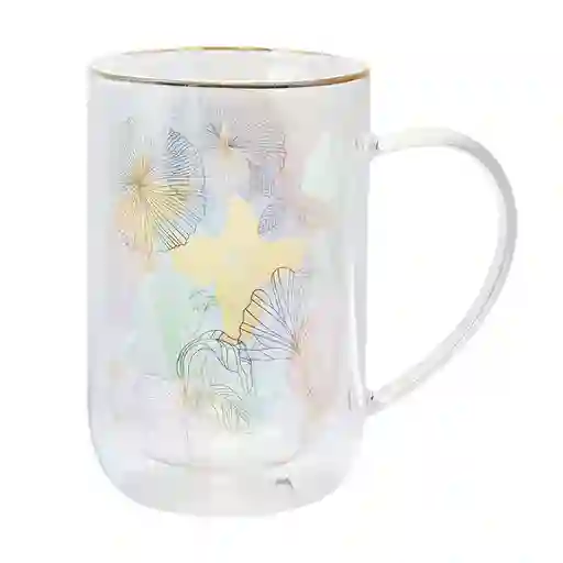 Mug Bhoro Doble Vidrio Nature