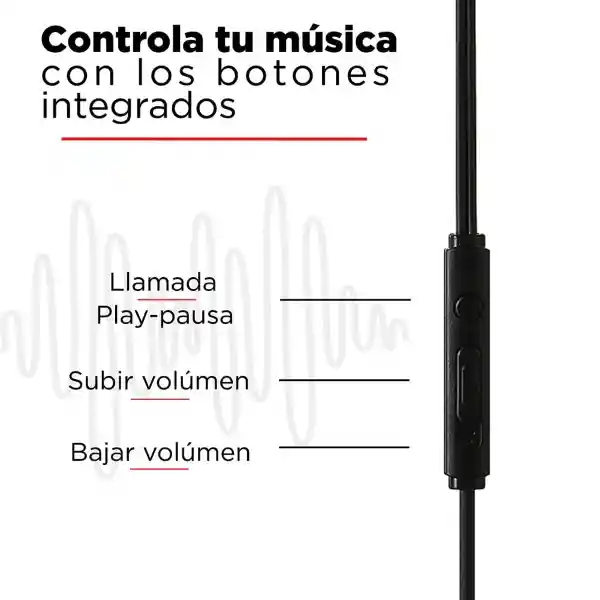 Miniso Audífonos Con Cable y Funda Tipo Cápsula Negro