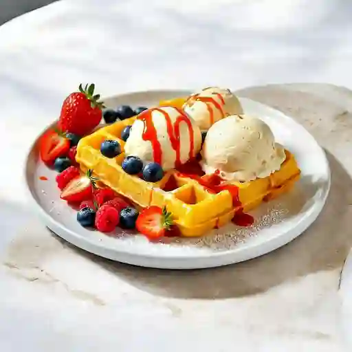 Waffle Frutos Del Bosque