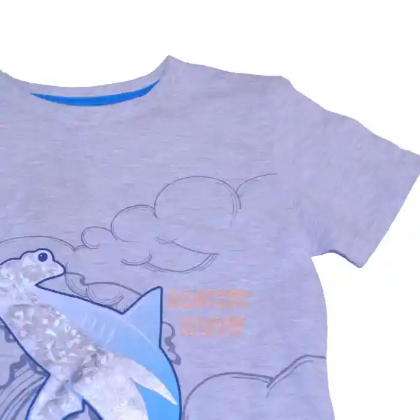 Polera Niño Gris Pillin 8 a