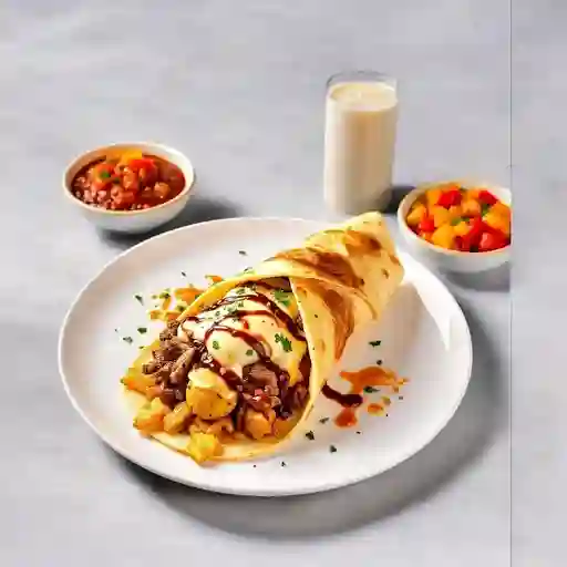 Shawarma Palestino + 2 Salsas