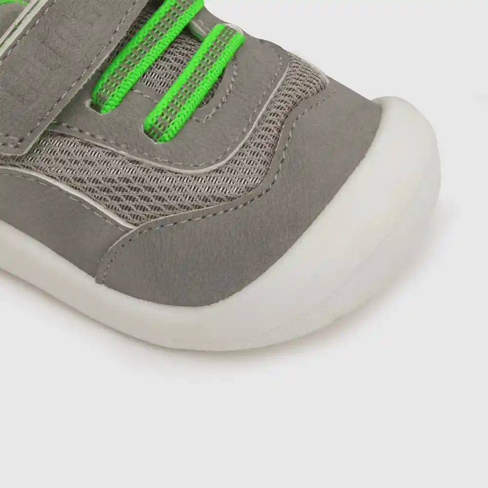 Zapatillas Para Niño Gris Talla 17