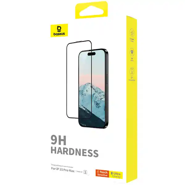 Baseus Lámina Protectora Vidrio iPhone 15 Pro Max Diamond Serie