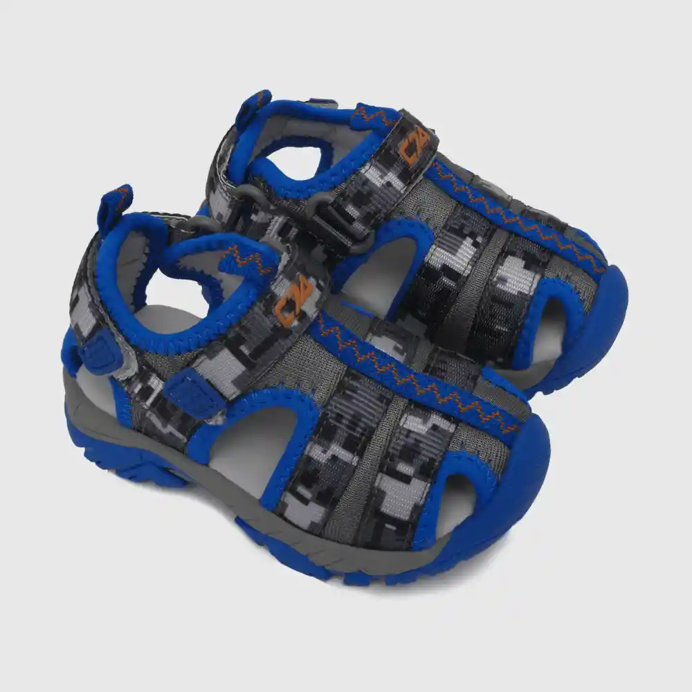 Sandalias De Niño Cerrada Gris Talla 19