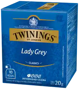 Twining Té Negro Lady Grey Mixto 10 Und