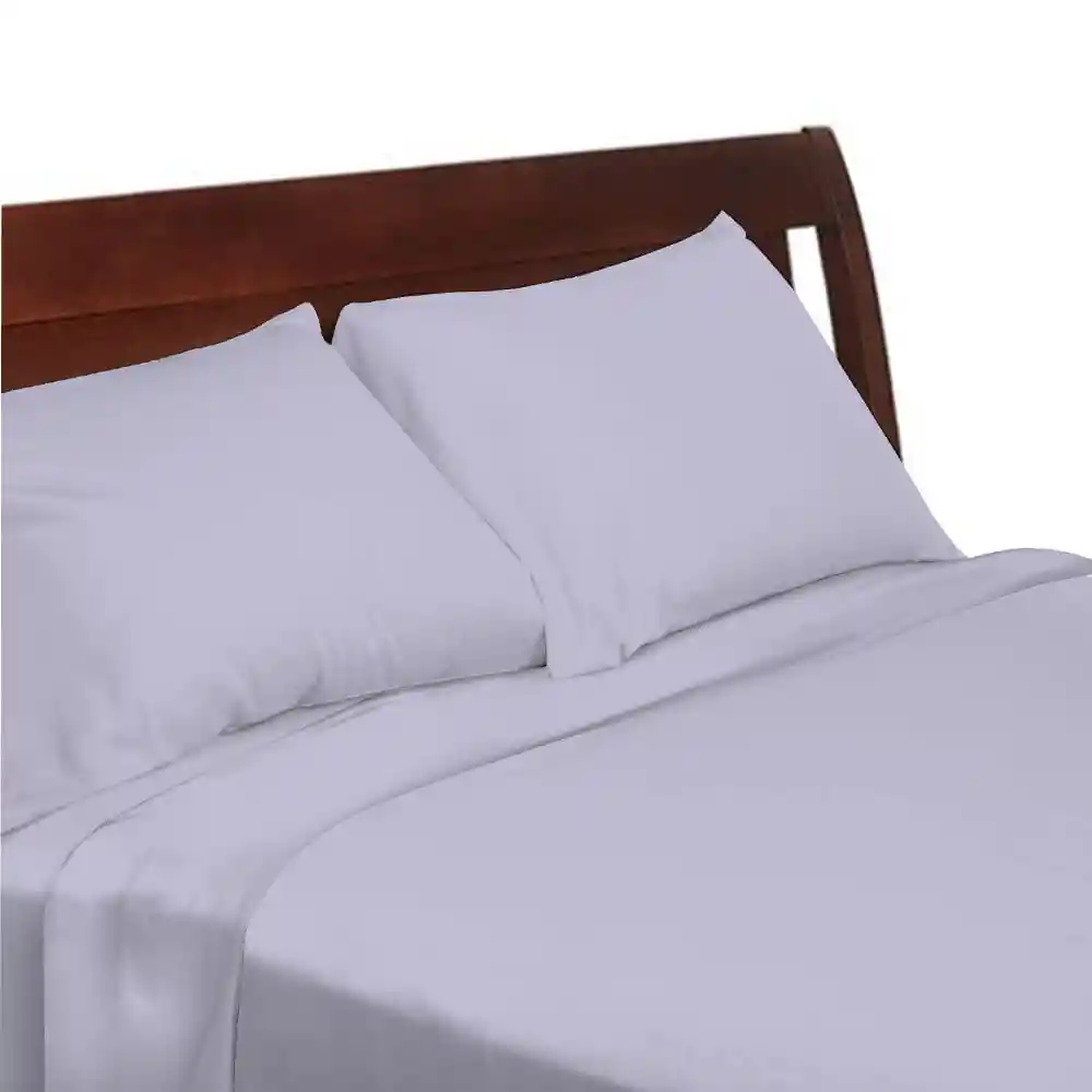 Sábana Krea Lisa Lila 2 Plazas