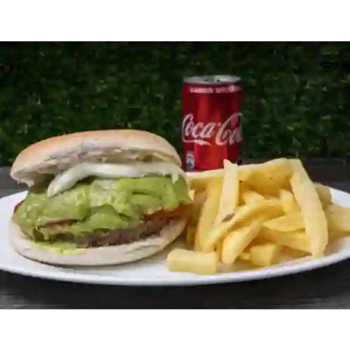 Promo Burger Jaula + Papas + Mini Bebida