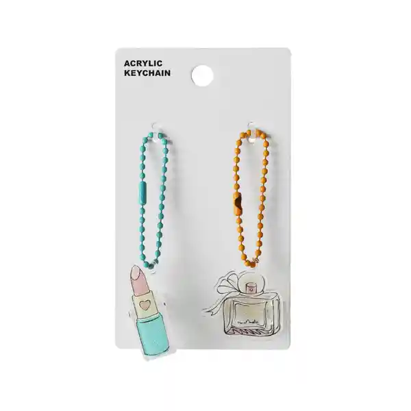 Llavero de Clip Acrilico Girl Series Para Notas Miniso