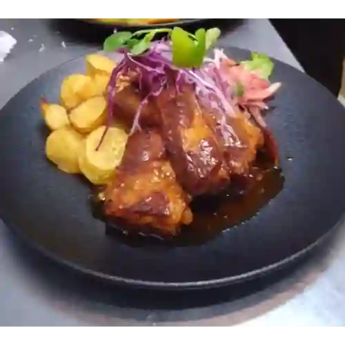 Costillas de Cerdo Glaseadas a la Naranja