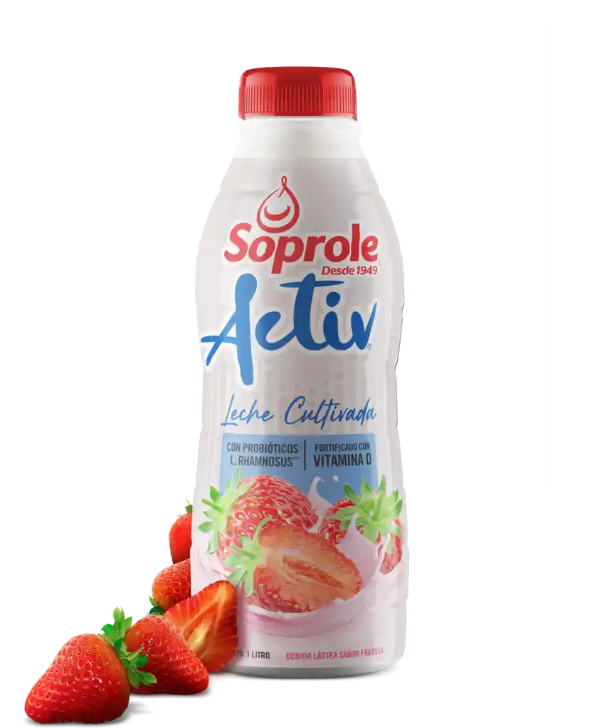 Activ Leche Cultivada Sabor Frutilla