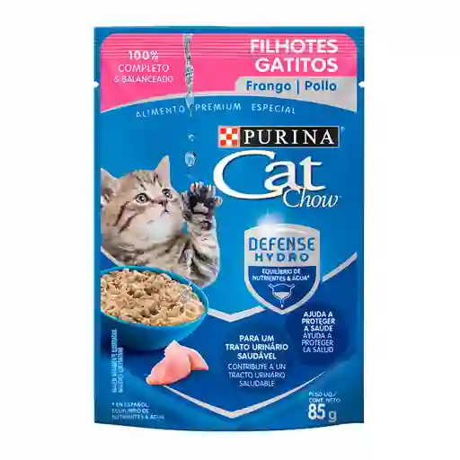 Cat Chow Alimento Húmedo para Gatito Sabor Pollo