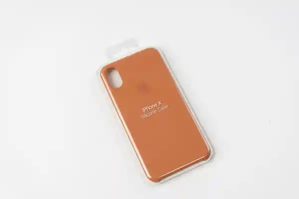 Silicone Case Naranjo Para iPhone X/XS