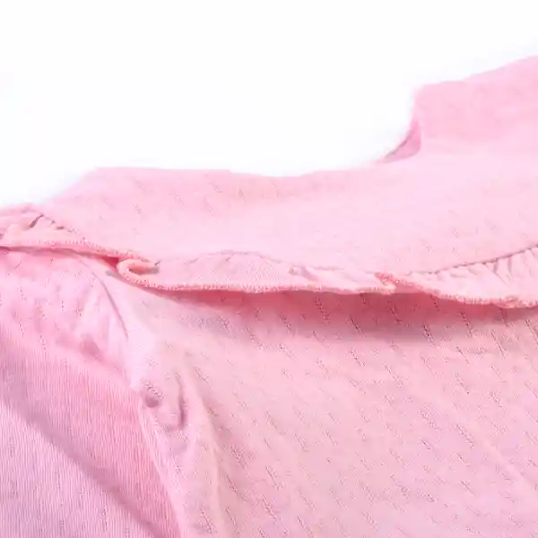 Polera Manga Larga Bebé Niña Rosado T.18 M Pillin