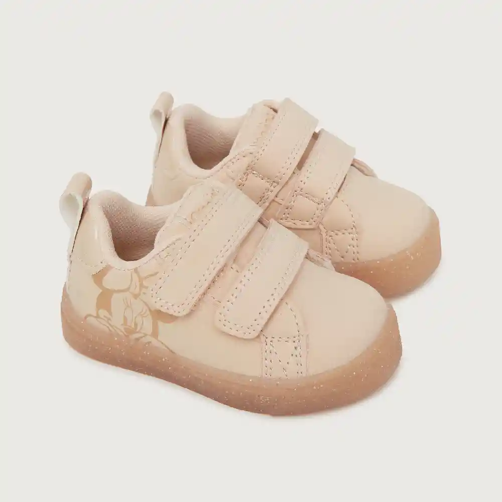 Zapatillas Urbana Minnie Mouse De Niña Rosada Talla 24