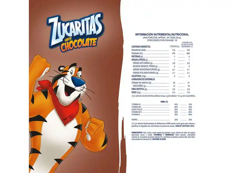 Zucaritas Cereal Azucarado Sabor Chocolate