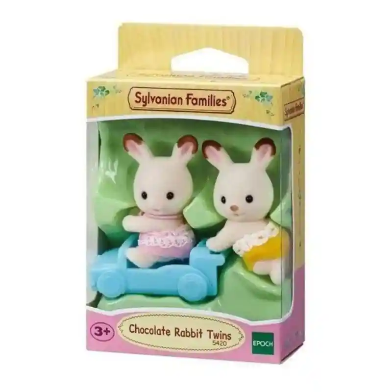 Sylvanian Families Juguete Gemelos Conejo Chocolate