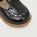 Zapatos Reina Hebilla Niña Negra Talla 19